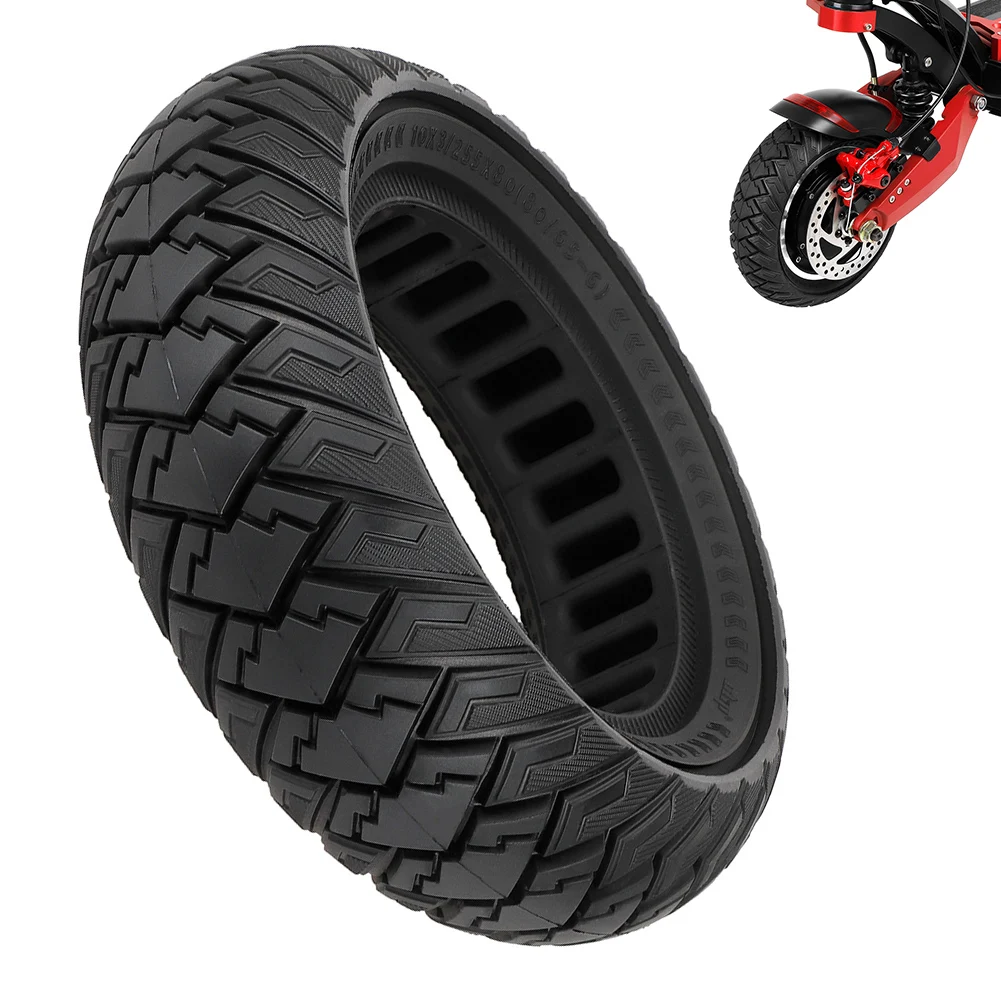 10 дюймов 80/65-6 Solid Tire 10x3.0 Внедорожные сплошные шины для Zero 10x Для KUGOO M4 255x80 Шины Аксессуары для электрических скутеров0