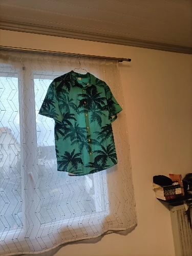 Мужская гавайская рубашка с коротким рукавом Кубинская летняя рубашка оверсайз с 3D-принтом в том же стиле3