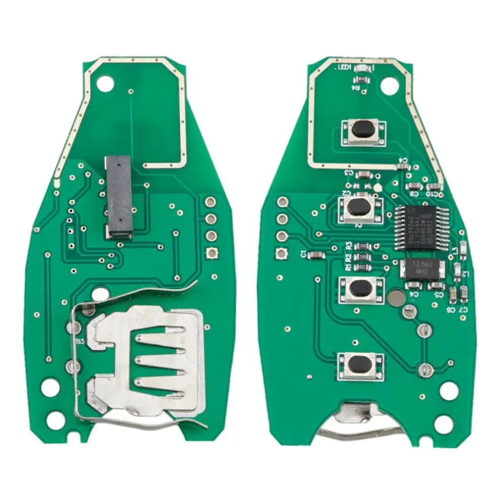 433 МГц 3 кнопки Интеллектуальный дистанционный брелок с чипом ID46 7945 Чип 7P6959754AL Сменный подходит для Volk-swagen-2011 2012 2013 20145