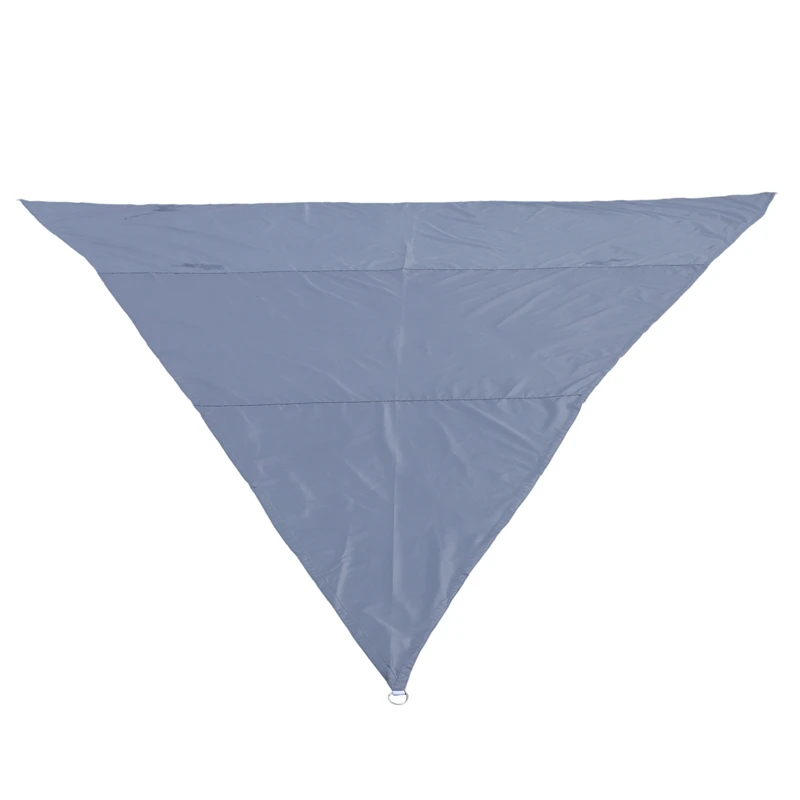 Водонепроницаемый тент Треугольник Защита от солнца Открытый навес Сад Двор Бассейн Оксфорд Ткань Навес Серый5