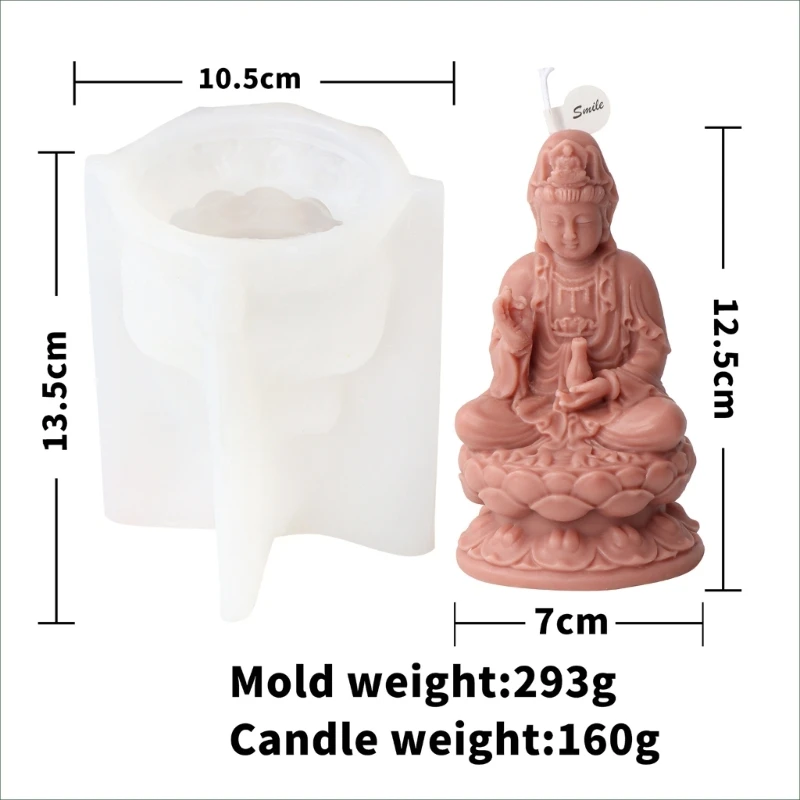 Силиконовая форма для изготовления свечей DIY Nanhai Guanyin Украшения для домашнего рабочего стола в форме 594C5