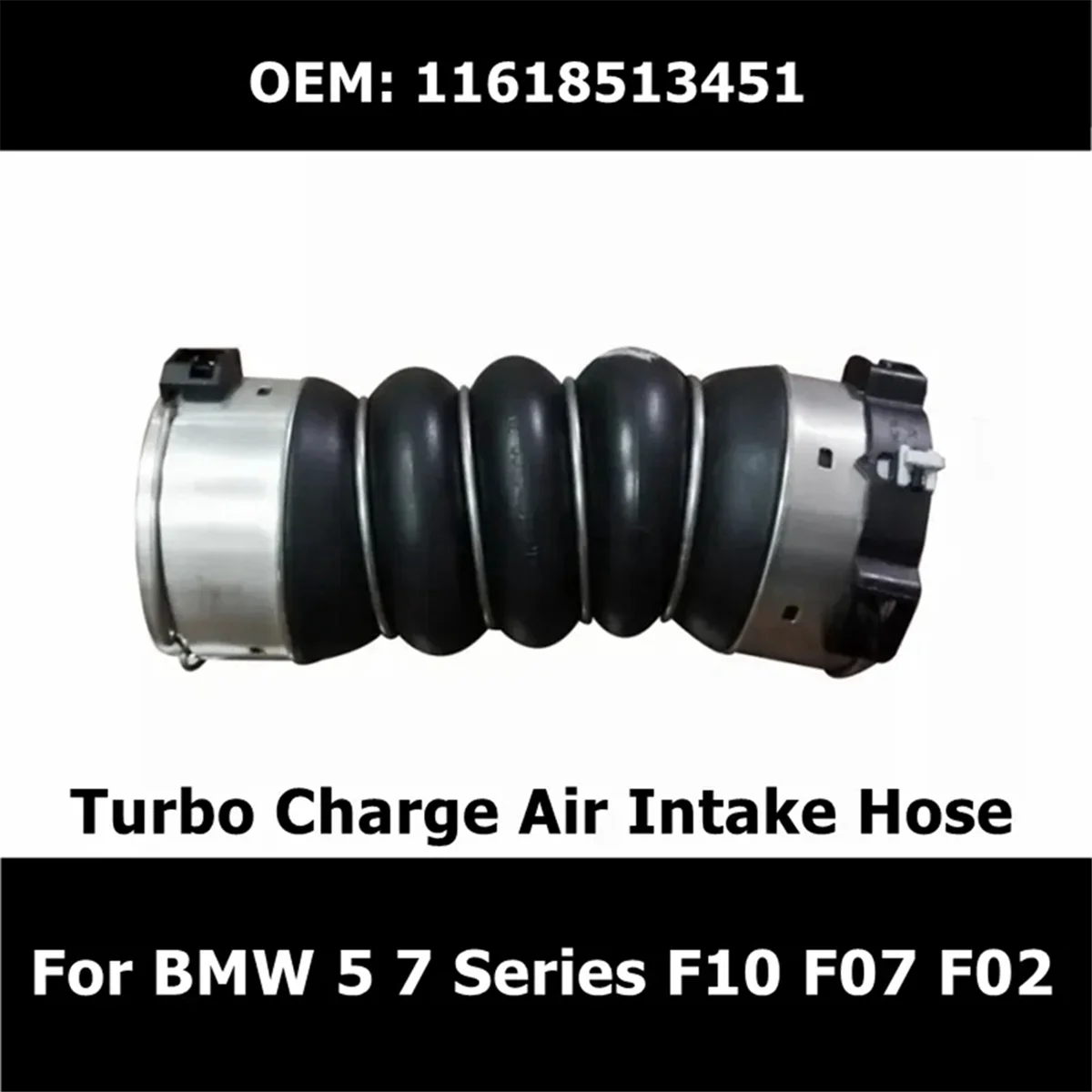 Труба промежуточного охладителя двигателя автомобиля Турбошланг для BMW 5 7 Series F10 F07 F02 Шланг впуска воздуха с турбонаддувом5