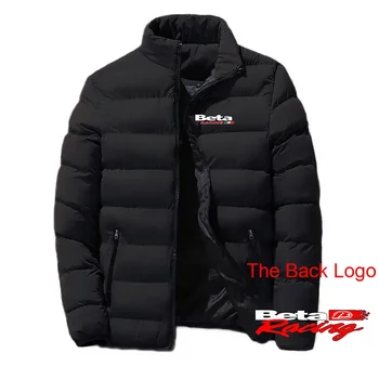 2023 Новая мужская печать Beta Racing Мотокросс Мотоцикл Мода Дикие куртки Молния Высокое качество Повседневный хлопок Спортивное пальто
