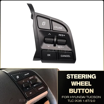 Кнопка на руле автомобиля Круиз Contro для Hyundai Tucson TLC IX35 2015- 1.6T / 2.0 Правый переключатель громкости аудио Bluetooth