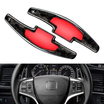  Кованое углеродное волокно Автомобильный подрулевой переключатель Удлинитель для Honda Accord Civic CR-V Pilot Acura