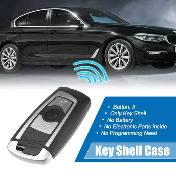 Uxcell Автомобильный чехол для дистанционного ключа Shell 3 клавиши кнопки Чехол Инструменты для BMW 335i/xi/Ci GT xDrive 2005-2011 Запасные аксессуары