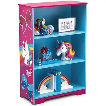 Детский роскошный книжный шкаф с 3 полками - идеально подходит для книг, декора, домашнего обучения и многого другого