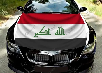 Флаг Ирака Автомобиль Капот Обертка Цвет Виниловая наклейка Наклейка Грузовик Графический капот Пользовательские наклейки для украшения автомобиля
