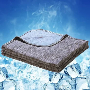 Летнее охлаждающее одеяло Легкое шелковистое кондиционер Однотонное одеяло Дышащее одеяло Стеганое охлаждающее одеяло 담요