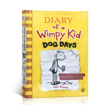 Дневник слабака 4 собачьих дня Джефф Кинни, Детские книги в возрасте 8 9 10 11 12 английских книг, Юмор Комиксы Романы 9780141331973