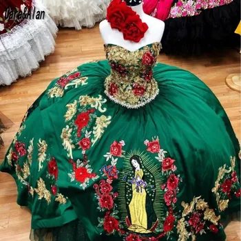 Элегантные платья Quinceanera Цветочная аппликация Sweetheart Sweet 16 мексиканских выпускных платьев для девочек 2022 vestidos de 15 años