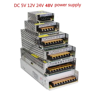 VUSUM Трансформатор освещения AC110V-220V на DC 5 В 12 В 24 В 48 В Адаптер питания 2A 5A 10A 15A 20A 30A Драйвер переключателя светодиодной ленты