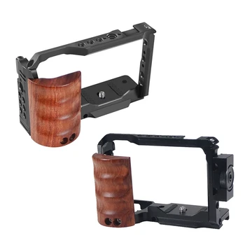  Камера Клетка Риг Быстросъемная пластина Стабилизатор Риг Защитный Для Sony ZVE10 DSLR Камера Видеосъемка