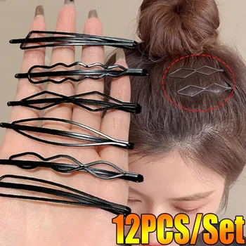 Черные шпильки Шпильки BB Захват для волос для женщин и девочек Металлические невидимые заколки Корейский головной убор Заколки для волос Аксессуары