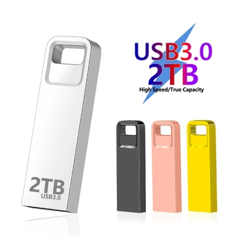 Высокоскоростной USB 3.0 2 ТБ Черный флеш-накопитель 1 ТБ Memoria USB Флэш-накопитель 512G Флешка TYPE-C Cle USB Stick Портативный SSD Бесплатная доставка