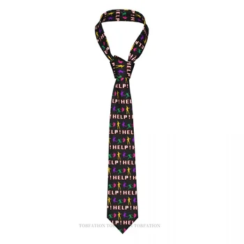 Help Альбом Трибьют Подарок Фанат The Beatle Band Классический мужской печатный полиэстер 8 см ширина галстук косплей