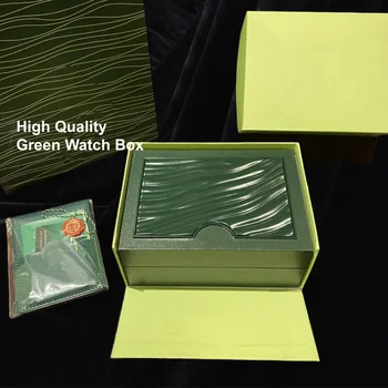  Высокое качество Зеленая коробка для часов Чехол Композитное дерево Хранение часов Швейцарский дизайн Коробка для часов Дисплей Коробка для часов Заводская распродажа Gife Box