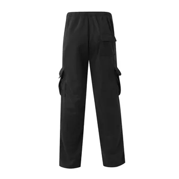 Мужские классические прямые брюки-карго с несколькими карманами для повседневной и рабочей одежды весной и осенью