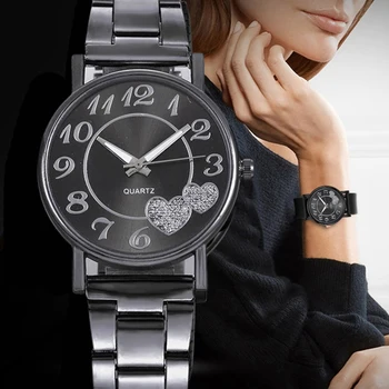 2023 Модные женские часы Мужские золотые часы Серебряный циферблат сердца Силиконовый сетчатый ремень Наручные часы Reloj Mujer Montre Femme Женские часы