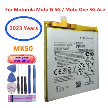 2023 года Высококачественный аккумулятор 5000mAz MK50 для Motorola Moto G 5G / Moto One 5G Ace XT2113 Телефон Перезаряжаемая батарея + инструменты