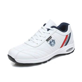 Обувь для гольфа для мужчин Легкая белая черная мужская мода Мягкие плоские кроссовки Весна Осень Досуг Мужчина Гольф Тренировочная обувь