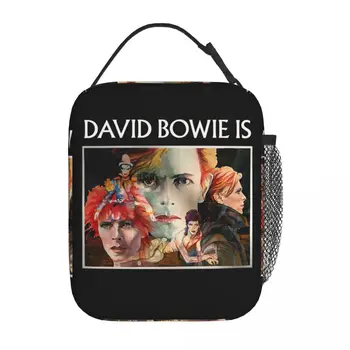 Davids Bowies Singer Merch Изолированные сумки для ланча для пикника Сумка для хранения продуктов Портативные термоохладители Ланч-боксы