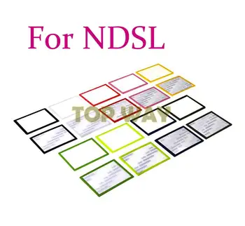 50 шт. Красочная верхняя верхняя крышка ЖК-экрана Нижняя нижняя крышка пластиковой линзы Замена для DS Lite для игровой консоли NDSL