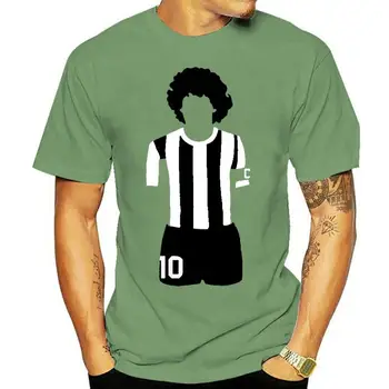 100% хлопок с о-образным вырезом на заказ мужская футболка с принтом Женская футболка Pelusa Maradona