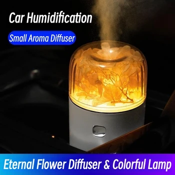 Вечный цветок Ароматерапевтический увлажнитель 100 мл USB Диффузор эфирного масла Автомобильный освежитель воздуха Немой ультразвуковой туман для спальни