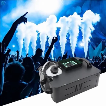Хорошее качество 1500 Вт RGB Светодиодная воздушная колонка Туманная машина с дистанционным управлением и управлением DMX 512 для DJ Disco Party Bar