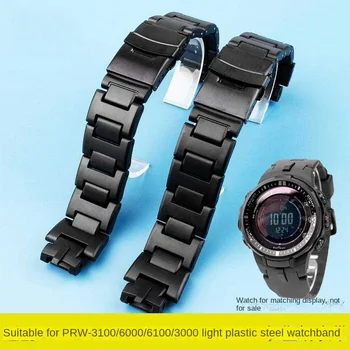 Пластиковый ремешок для часов casio protrek prw 6000 ремешок PRW-3000/3100/6000/6100Y часы браслет мужские спортивные наручные часы ремешок