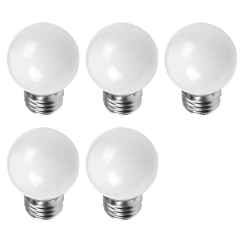 5 штук E27 0,5 Вт AC220V Белая лампа накаливания Лампа накаливания Украшение лампы