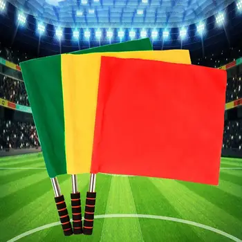  Флаг линейного судьи Easy-Grip Easy-Grip Портативный 4-цветный футбольный судья Флаг для футбола