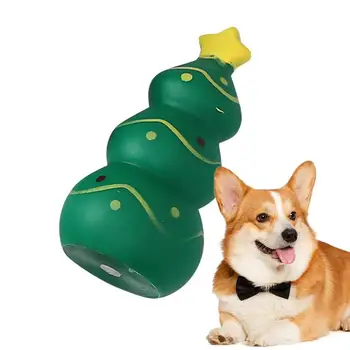 Рождественская собака жевательные игрушки мягкие плюшевые пищащие игрушки для щенков собаки кошки интерактивная игрушка для домашних щенков и собак игровая игрушка