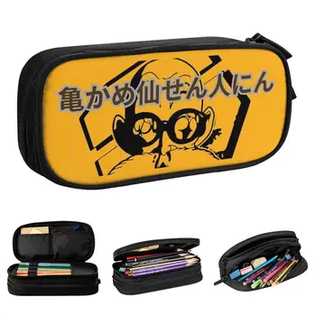 Коробка для ручек большой емкости Muten Roshi Fury Kame House Merch Двухслойная сумка для карандашей Девушка Косметичка Подарок