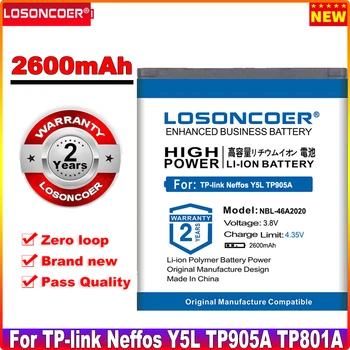 LOSONCOER 2600 мАч NBL-46A2020 Аккумулятор для TP-link Neffos Y5L TP905A TP801A Хорошее качество 